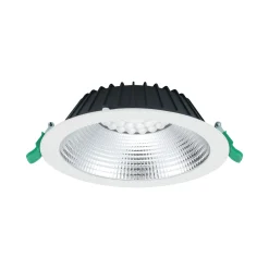 Sylvania LED Downlight Insaver Slim Aluminium Vit 2500lm 70D - 840 Kallvit | Utskärning 205mm - IP44 - UGR <19