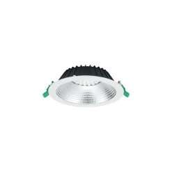 Sylvania LED Downlight Insaver Slim Aluminium Vit 2500lm 70D - 840 Kallvit | Utskärning 205mm - IP44 - UGR <19