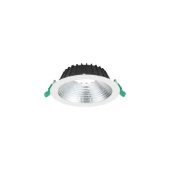 Sylvania LED Downlight Insaver Slim 175 Aluminium Vit 13W 1700lm 70D - 840 Kallvit | Utskärning 175mm - IP44 - Dimbar