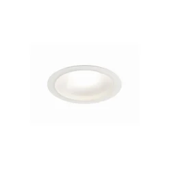 Sylvania LED Downlight Start 205 Aluminium Vit 20W 2100lm 74D - 830 Varm Vit | Utskärning 205mm - IP54 - Dimbar