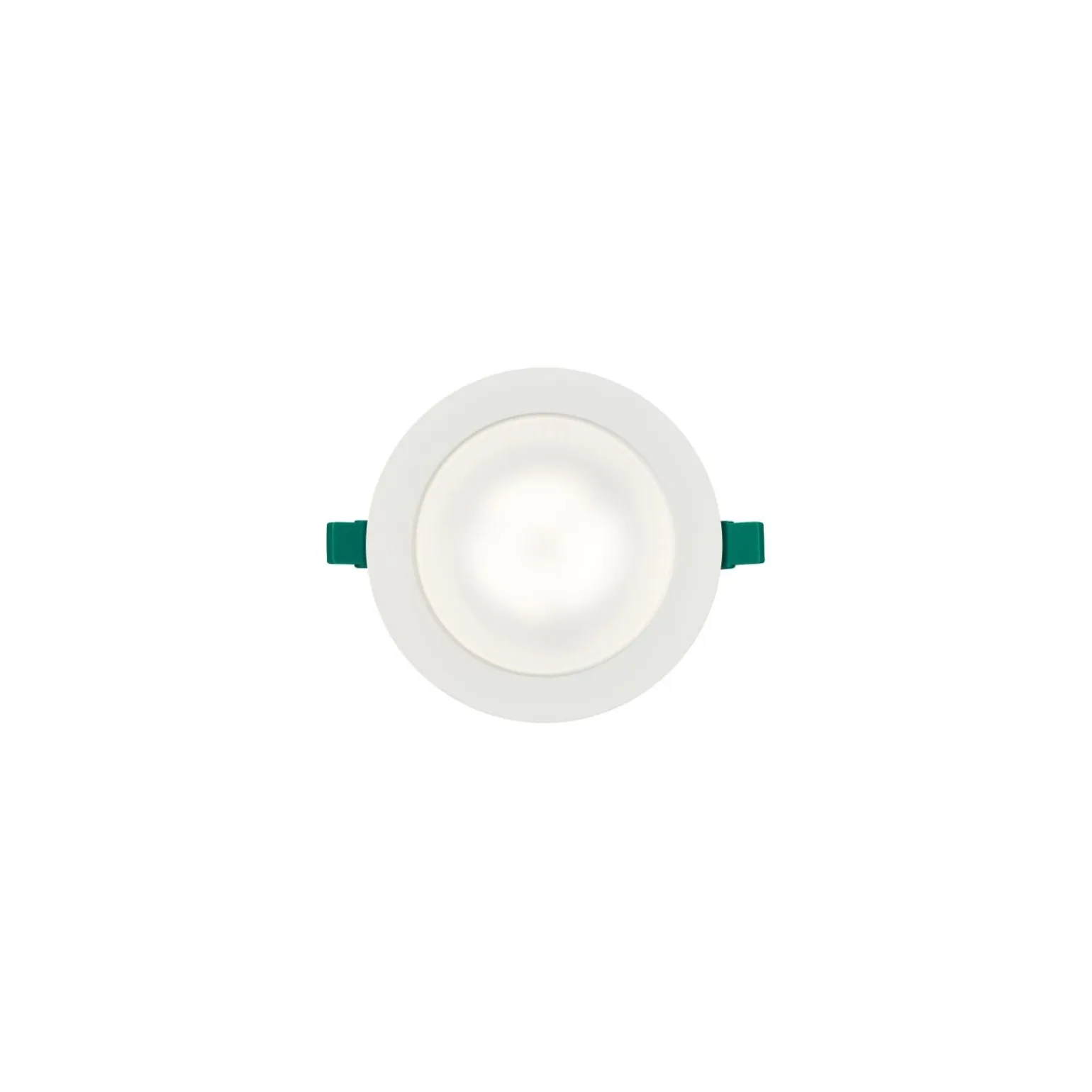 Sylvania LED Downlight Start IP44 150 Aluminium Vit 12W 1200lm 74D - 830 Varm Vit | Utskärning 150mm - IP54 - Dimbar