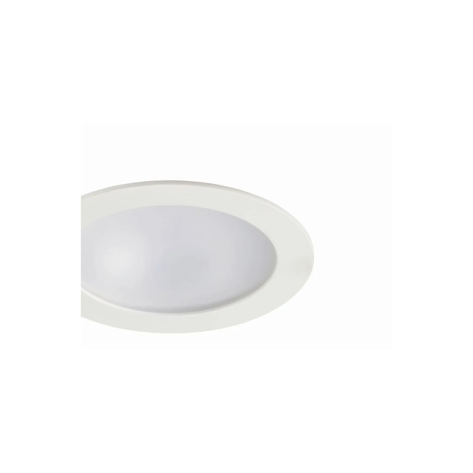 Sylvania LED Downlight Start IP44 150 Aluminium Vit 12W 1200lm 74D - 830 Varm Vit | Utskärning 150mm - IP54 - Dimbar