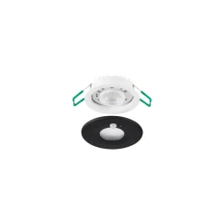 Sylvania LED Spot Start HO PIR Aluminium Svart 10W 1050lm 50D - 827-830-840 CCT | Utskärning 68mm - IP65 - Sensor