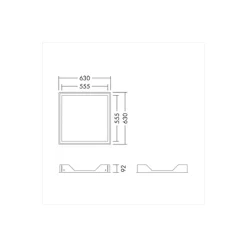 THORNeco ANNA VARIO 60x60cm Infälld Mount Box