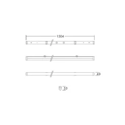 THORNeco LED Allmänbruksarmatur Emma Varioflex 22-45W 3000-6000lm - 830-840 CCT | 150cm