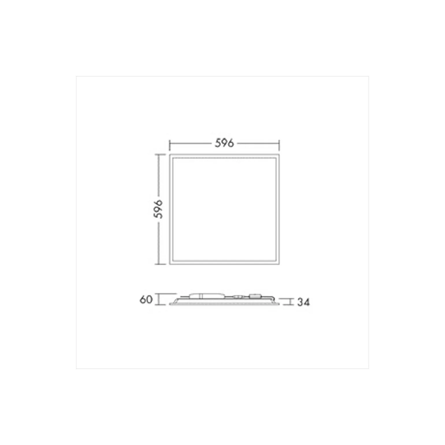 THORNeco LED Panel ANNA VARIOFLEX Aluminium Vit 22/33/35/40W 3000/3750/4000/4400lm - 830-840 CCT | 60x60cm - UGR < 19