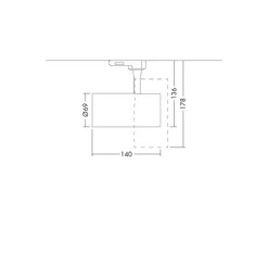 THORNeco LED Spårbelysning LUCA Aluminium Svart 23W 2108lm 38D - 930 Varm Vit | Bästa färgåtergivning