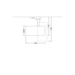 THORNeco LED Spårbelysning LUCA Aluminium Vit 23W 2113lm 24D - 930 Varm Vit | Bästa färgåtergivning