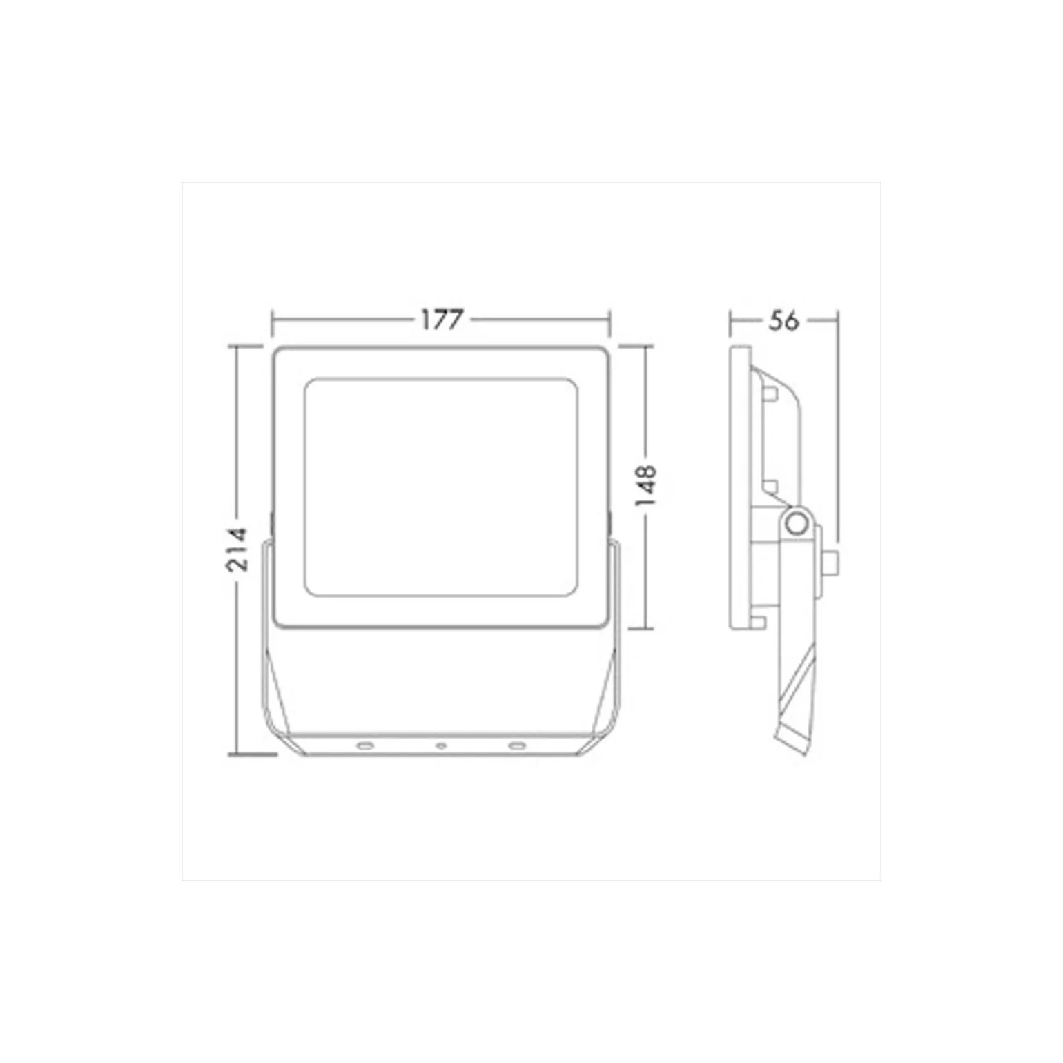 THORNeco LED Strålkastare LEONIE VARIOFLEX Aluminium Antracit 23/30/40W 3300/4000/5000lm 120D - 830-840 CCT | IP65 - Symmetrisk