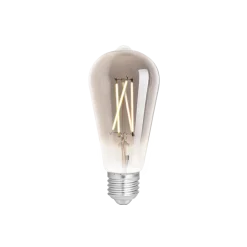 WiZ Smart LED E27 Edison Filament Smoke 6.5W 400lm - 820-850 Justerbar Vit | Dimbar - Ersättare 35W