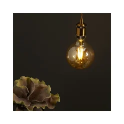 WiZ Smart LED E27 Globe Filament Ambar 125mm 6.5W 720lm - 820-845 Justerbar Vit | Dimbar - Ersättare 50W